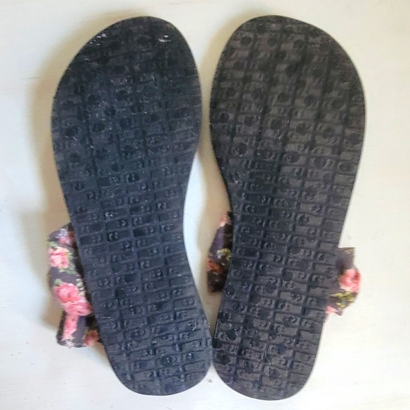 Sanuk Floral Print Yoga Sling Sandals Sz 8 - Picture 5 of 8
